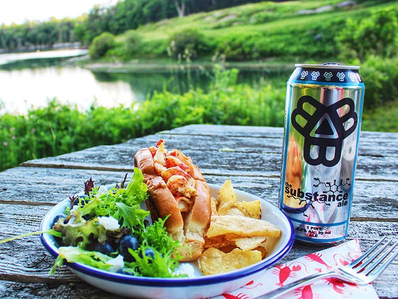 Hot Buttered Lobster Rolls & Wild Blueberry Vinaigrette Salad