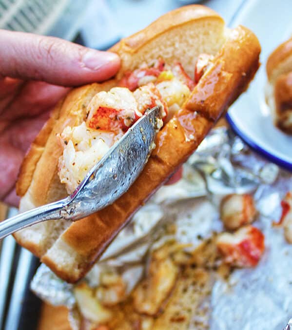 Hot Buttered Lobster Rolls & Wild Blueberry Vinaigrette Salad