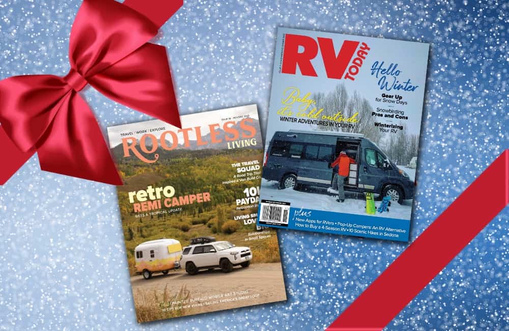 Rootless Living and RV Today magazines holiday gift idea under $30