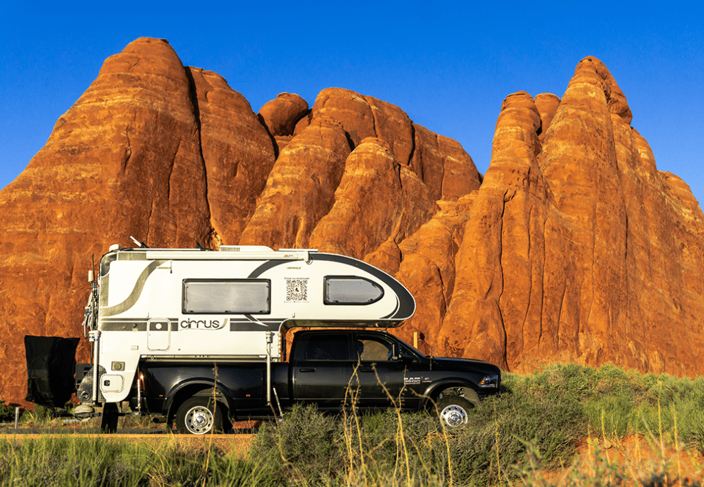 Scott and Sasha's truck camper from @stonyboot