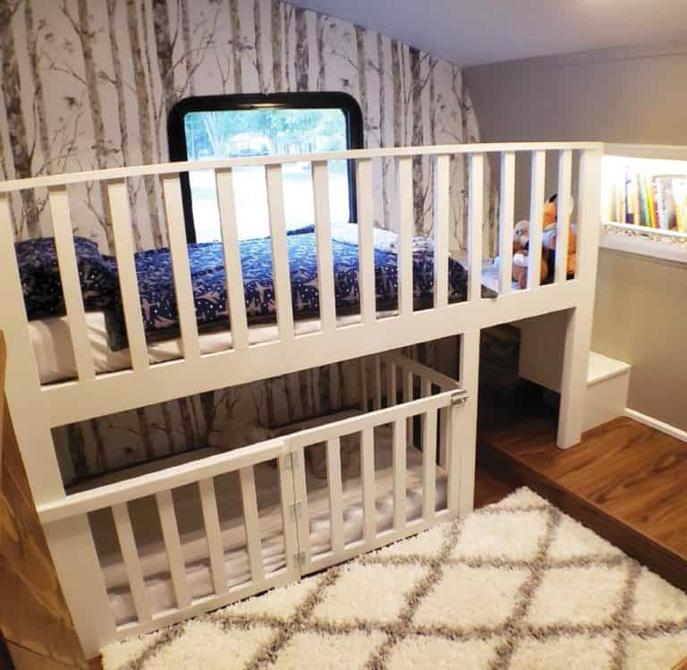 Bunk bed best sale crib underneath