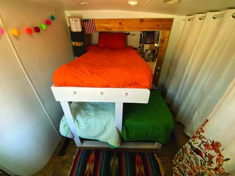 @Lahrs.with.latitude fit three custom bunk beds in their RV