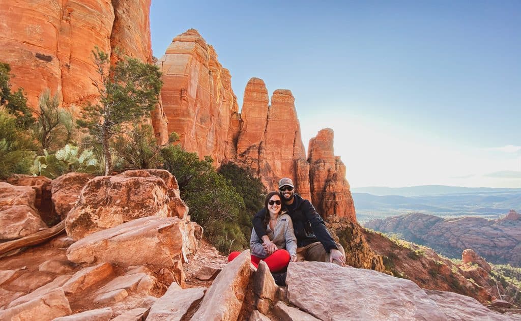 Megan and Ty DeWitt of @we.the.wanderers save money and see the country as travel nurses.