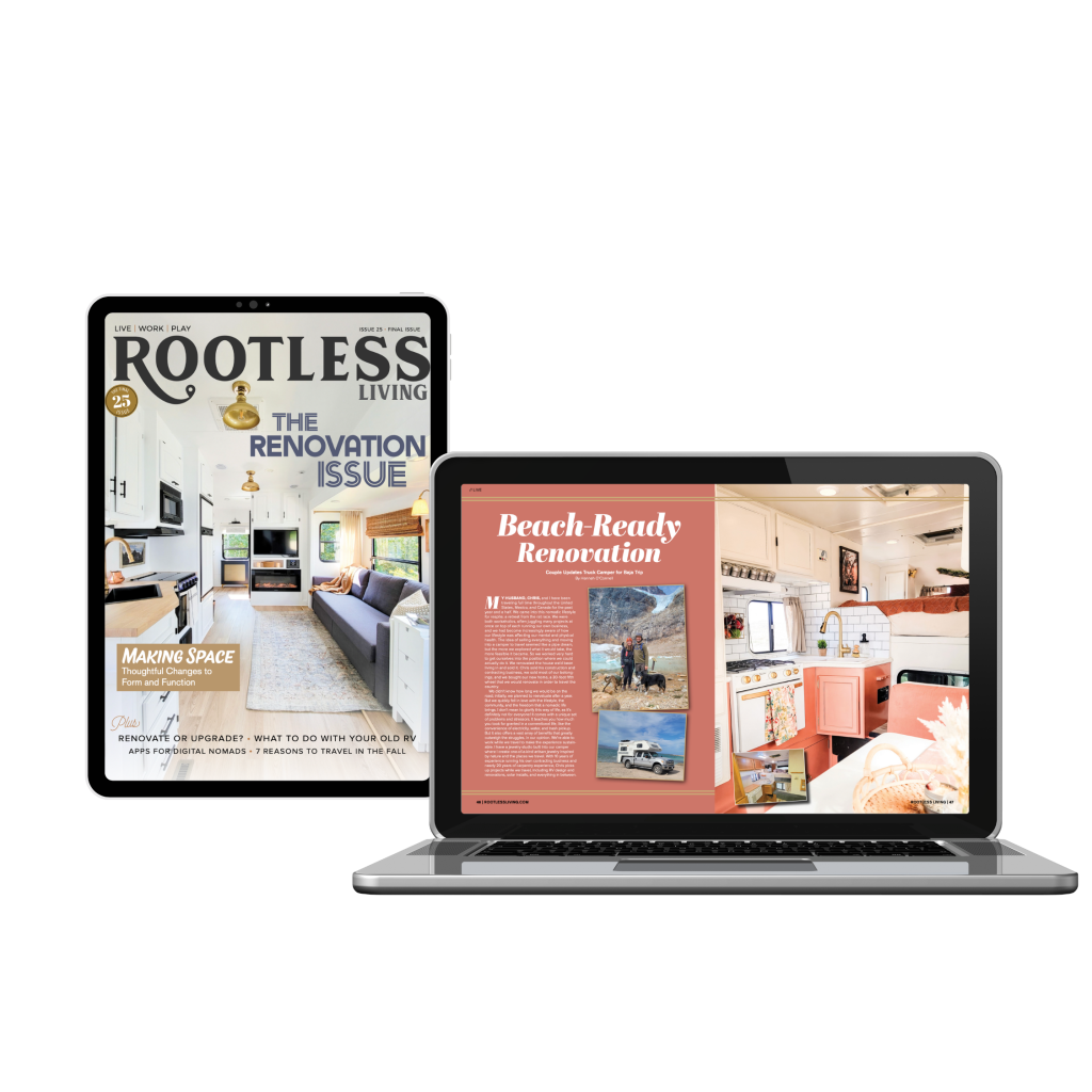 Digital versions of Rootless Living Magazine